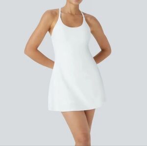 Old Navy White Spaghetti Strap Active Tennis Skort Dress M